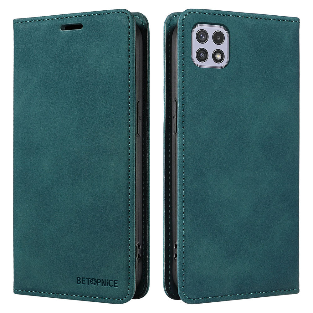 BETOPNICE 003 For Samsung Galaxy A22 5G (EU Version) Wallet PU Leather Shell RFID Blocking Flip Cover Stand Phone Case BETOPNICE 003 For Samsung Galaxy A22 5G (EU Version) Wallet PU Leather Shell RFID Blocking Flip Cover Stand Phone Case